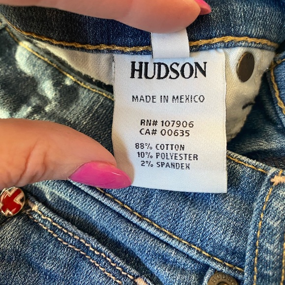 HUDSON Krista Distressed Skinny Jean sz 27 - Picture 7 of 11